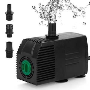 lot 2185 image: BARST Submersible Water Pump,400GPH Aquarium Pump with 16.5ft Power Cord, Pond Pump Fountain Pump with 3 Nozzles & Pre-Filter Screen for Fish Koi Tank, Outdoor, Waterfall (1500LH,25W)