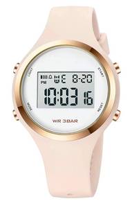 lot 2207 image: XCZAP Outdoor Sport Watches Alarm Clock 5Bar Waterproof LED Digital Watch (Off White-White-2)