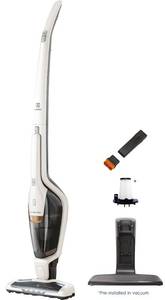 lot 5343 image: Electrolux Ergorapido Cordless 2-in-1 Vacuum Cleaner with High Suction Power and 180-Degree EasySteer Mobility, A48-Minute Run Time, 2 Power Modes, Satin White