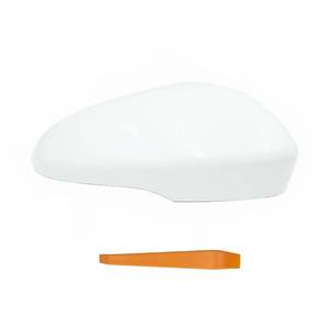 lot 5356 image: TKPUFR Direct Replacement Right Passenger Side Mirror Cover Cap Compatible with VW Beetle 2012-2019, Jetta MK6 2011-2018 White