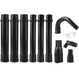 lot 5363 image: Zipcase Gutter Cleaning Kit - 9.25 ft Safe, Ground-Level Leaf Blower Gutter Attachment Compatible with EGO 530CFM  580CFM  575CFM  650CFM 615CFMLBX6000 Leaf Blowers Black