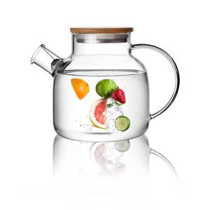 lot 5367 image: CnGlass Glass Teapot Stovetop Safe,40.6oz Clear Tea pot with Removable Filter Spout,Loose Leaf and Blooming Tea Maker