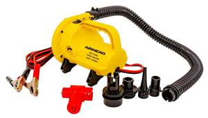 lot 5385 image: Airhead High Pressure Air Pump, 12v, Yellow (AHP-12HP)