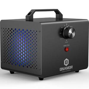 lot 5399 image: ONAMOR Ozone Generator 77000mg, Ozone Machine Ionizer O3 Deodorizer for Home, Basement, Smoke, and Pet Room (Eliminating Odors Area up to 4000 Square Feet, All Metallic Black)