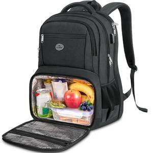 lot 5412 image: MATEIN 17 Inch Laptop Backpack, TSA Large Travel Backpack with Lunch Box, Anti-Theft Work Business Carry On with USB Port, Water Resistant Sturdy College Computer Backpack for Men Women