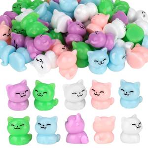 lot 6022 image: GGSTDDUP 50 Pcs Mini Resin Cats, Miniature Cat Figurines, Cute Small Cat Figures, Tiny Resin Animals Cat DIY Crafts Cake Decor Tiny Home for Micro Landscape Dollhouse Garden