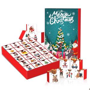 lot 10106 image: Dog Advent Calendar 2024 Reusable Empty Dog Advent Calendar with 24 Drawers Fillable Advent Calendar-24 Day Countdown to Christmas Fill Your Own Snacks and Treats Advent Calendar-Xmas Gifts for Dog Lovers