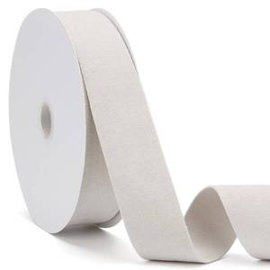 lot 10127 image: Jeuhoue Ivory Velvet Ribbon Double Faced, 1-12 Inch x 20Yd, Great for Christmas, Wedding Decoration, Gift Wrapping and Christmas Tree Ornaments (Ivory 1-12)