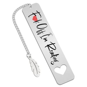 lot 10140 image: Funny Bookmark for Book Lovers - Bookmark Gifts for Bookworm F Im Reading Bookmarks Personalized Bookmark Bookish Gifts for Him Her Coworker Friends Book Club Gifts