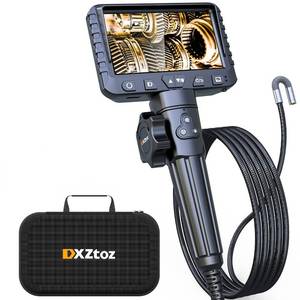 lot 11458 image: DXZtoz Two-Way Articulating Borescope, Industrial Endoscope with 0.33in Articulated Snake Camera, Video Inspection Scope with Light for Automotive Aircraft Mechanics- 5.5FT