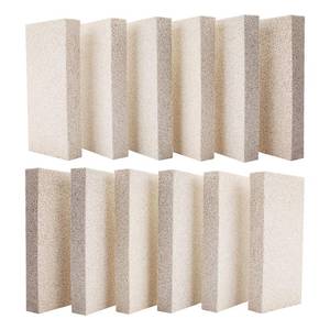 lot 11474 image: 12 Pieces Insulating Fire Brick for Ovens, Kilns, Blacksmith, Fireplaces, Forges 9 x 4.5 x 1.25 2300F Rated Insulating Fire Bricks