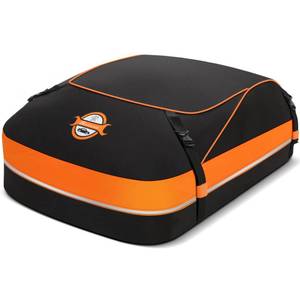 lot 11486 image: Sailnovo Car Rooftop Cargo Carrier Roof Bag, 15 Cubic Feet Waterproof Rooftop Cargo Carrier Bag, Fit Car with Without Luggage Rack - Cartop Carrier Bag with Tie-Down Strap, Safety Hook