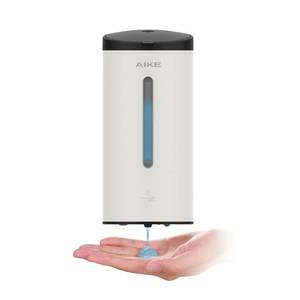 lot 11498 image: AIKE Wall-Mount Automatic Liquid Soap Dispenser Commercial Large Capacity White Model AK1205
