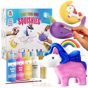 lot 11510 image: DOODLE HOG Unicorn Squishy Paint Set for Kids Ages 8-12, Unicorn Gifts for Girls 8-10, Arts and Crafts for Kids, Paint Your Own Squishies Kit