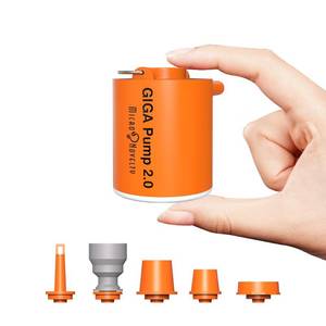 lot 12313 image: GIGA PUMP Electric Portable Air Pump, Ultra-Light 2.8oz Rechargeable Mini Air Pump for Camping Gear, Sleeping Pad, Inflatables, Air Mattress, Pool Toys �� Mini InflatorDeflator (No Pump)