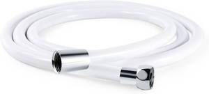 lot 12314 image: OFFO Ultra-Flex Shower Hose, Premium RV PVC Handheld Shower Head Hose Flex Hoses Extension with Brass Insert and Nut for Bathing Pet Bathing, 80 Inches Smooth White