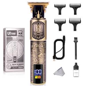 lot 12337 image: Ufree Professional Beard Trimmer for Men, Zero Gapped T-Blade Hair Clipper & Mustache Trimmer Kit with LCD Display, Precision Edgers for Haircut & Grooming, Barber-Grade Electric Shaver, Gifts for Men