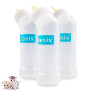 lot 12352 image: Jiaxix Pet Nursing Bottle for Newborn Animals,Kitten Bottle Feeding Kit Silicone Nipple for Kittens Puppys Rabbits Squirrel(Yellow)