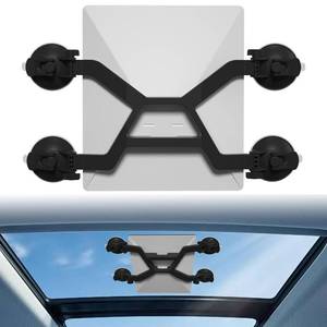 lot 12358 image: AUSSIFUR Starlink Mini Roof Mount, Starlink Mini Suction Cup Mount, Starlink Mini Car Mount with Adapter for SunroofFrontRear WindowRoof (Black)