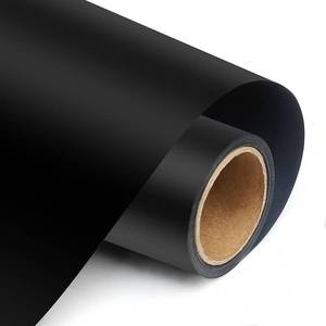 lot 12362 image: TransWonder Black Heat Transfer Vinyl - 12 x10, Iron on Vinyl HTV Vinyl for Cricut Air or Maker(Matte Black)
