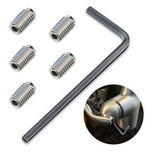 lot 12371 image: Enhon Set Screw Kit Replacement for 155023, Compatible with Moen Single Handle Kitchen Faucet, Include 5 Set Screws and a Hex Wrench, One Handle Lavatory and Kitchen Faucets Replacement Repair Kit