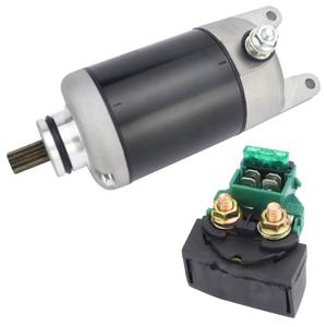 lot 12376 image: Soarider Starter & Relay for 1986-2012 Kawasaki Ninja 250R EX250 1988-1994 Eliminator 250 EL250, 21163-1100 21163-1136 21163-1205 21163-1221 21163-1317 18830, Ninja 250R Starter Eliminator 250 Starter