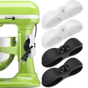 lot 12388 image: SisBroo Cord Organizer for Appliances, 4PCS Kitchen Appliance Cord Winder Cable Organizer, Cord Holder Cord Wrapper for Appliances Stick on Pressure Cooker, Mixer, Blender, Coffee Maker, Air Fryer