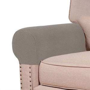 lot 12401 image: NC Stretch Armrest Covers Spandex Arm Covers for Chairs Couch Sofa Armchair Slipcovers for Recliner Sofa 2pcs (Taupe)