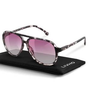 lot 12405 image: livho Trendy Polarized Aviator Sunglasses Women Men, Retro Sun Glasses for Women Men 2025, Oversized UV Protection Shades