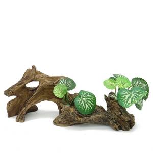 lot 14087 image: JIHAQUA Artificial Driftwood for Aquarium Decor Plastic Plant Branches Ornament for Fish Tank Decorations (Style C)