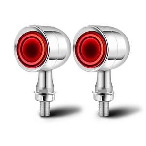 lot 14110 image: DREAMIZER Motorcycle Led Turn Signal Lights 2pcs,Bullet Blinker Motorcycle Front Rear Brake Light Universal Compatible with Harley Honda Suzuki Triumph Yamaha Bobber Cafe Racer Chopper