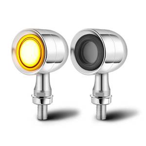 lot 14116 image: DREAMIZER Motorcycle Led Turn Signal Lights 2pcs,Bullet Blinker Motorcycle Front Rear Lights WRunning Light Universal Compatible with Harley Honda Suzuki Triumph Yamaha Bobber Cafe Racer Chopper
