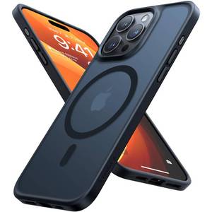 lot 14120 image: TORRAS Ultra Magnetic for iPhone 15 Pro Case, 3X Military-Grade Drop Tested, Compatible with MagSafe, Translucent Durable Slim Protective Anti-Scratch Anti-Fingerprint Guardian, Black