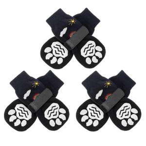 lot 6107 image: PUPTECK Non-Slip Dog Socks Double Sides Grips for Hardwood Floors Prevents Licking, Dog Shoes for Hot Pavement Booties for Senior Small Medium Large Dogs