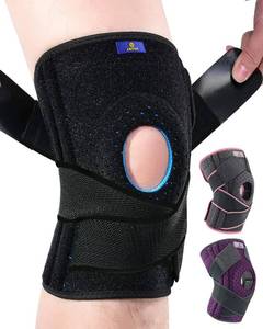 lot 6134 image: ABYON Plus Size Knee Braces for Knee Pain with Side Stabilizers for Man Women.Relieves Meniscus Tear, ACL, LCL, MCL,Arthritis.Non Slip Adjustable Knee Support for Joint Pain Relief, Injury Recovery