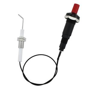 lot 6147 image: Aifeier ET Piezo Spark Igniter, Gas Grill Stovetop Igniter Kit Push Button Ceramic Piezo Igniter with Threaded Ignition Bend Pin for Gas Fireplace, Oven, Heater, Kitchen Igniter (1 Pack)