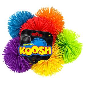 lot 6149 image: Koosh Balls 3 inch, 3 Pack Assorted Colors - Kids Beach & Outdoor Fun, Ages 3