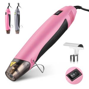 lot 6166 image: WORKPRO Heat Gun, 400W Mini Hot Air Gun with Reflector Nozzle, 2 Temp Settings 482��(250��)842��(450��) and 5.9ft Long Cable Overload Protection for Craft Embossing, Shrink Wrapping PVC, Drying Paint