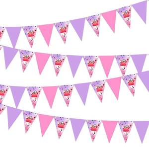 lot 10093 image: Fangleland 3Pcs Makeup Theme Pennant Bunting Banners, Cosmetic Triangle Flags Sign for Spa Salon Party Decorations, Makeup Birthday Bridal Shower Bachelorette Party Supplies