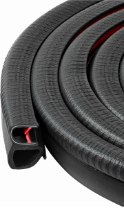 lot 10786 image: Premium Automotive Door Weather Stripping, Rubber Edge Trim Seal Strip with Side Bulb, Ideal for Cars, Trucks, RVs, Boats, and Home Applications - Retail $119