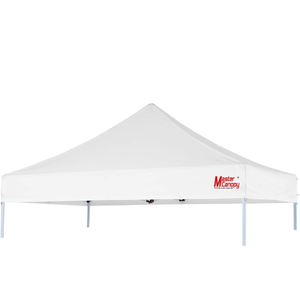 lot 10827 image: MASTERCANOPY Replacement Pop Up Canopy Top (10x10, White) - Retail $60