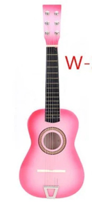 lot 10851 image: Pink Childrens Acoustic Guitar - Retail $25