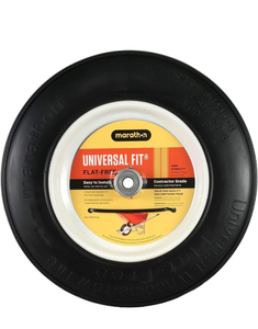 lot 10868 image: Marathon 00265 Universal Fit Flat Free Wheelbarrow Tire - Retail $67