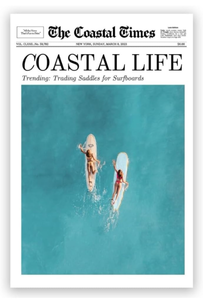 lot 10877 image: Generic Summer Trendy Magazine Cover Beach Surfing Canvas Wall Art Surfboard Wall Decor Vintage Beach Aesthetic Posters Beach Room Decor for Bedroom Living Room 18x24in Unframed, style-8 - Retail $35