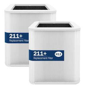 lot 10879 image: 2Pack 211 Replacement Filter Compatible with 211 Air Purifier, 2-Stage H13 True HEPA Filtration System - Retail $55