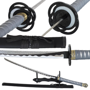 lot 10888 image: Bowen Elden Ring Sword Rivers of Blood Katana Sword Carbon Steel 41inches Hand Forged moonveil Samurai Sword Real Metal 11 Replica Elden Ring Game Weapon Cosplay Prop Collection Gift for Men - Retail $70