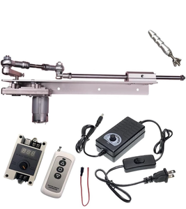 lot 10891 image: DC24V Reciprocating Linear Actuator, Reciprocating Linear Motion Actuator with Remote Control &amp End Connector, Stroke Length 0.78-3.15, 20-80mm), Max Speed 120RPM, Pushing Force 6-40lbs - Retail $63