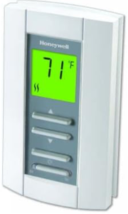 lot 10905 image: Honeywell LineVoltPRO 7000 Digital Non-Programmable Electric Heat Thermostat - 3 inch - TL7235A1003U TL7235-c1 - Retail $69