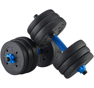 lot 10923 image: Adjustable Dumbbell Set with Blue Accents - Retail $35