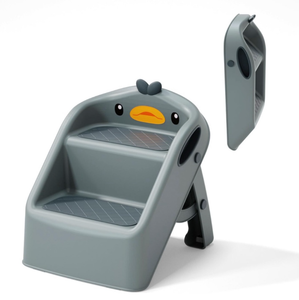 lot 10926 image: Kids Step Stool with Handle, Non-Slip Bathroom Stool for Toddlers, PP Toilet Training Step Ladder, 330lbs Capacity Step-Up Stool for SinkWashing Hands, 6 Colors (No Assembly) - Retail $30